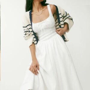 Reformation Balia Linen Dress White